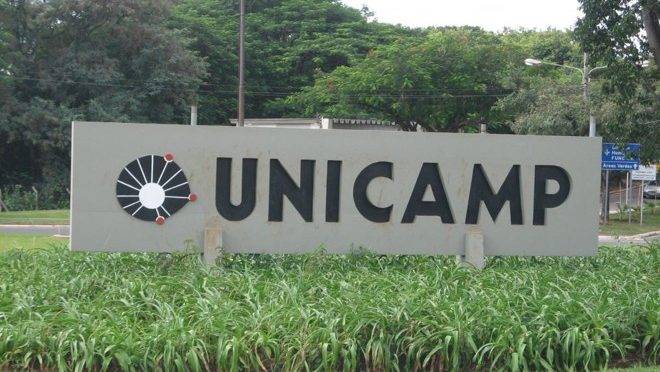 Fachada da Unicamp.