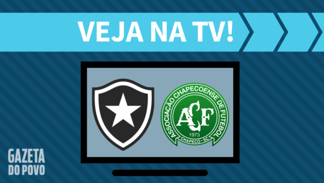 Botafogo x Chapecoense: veja na TV