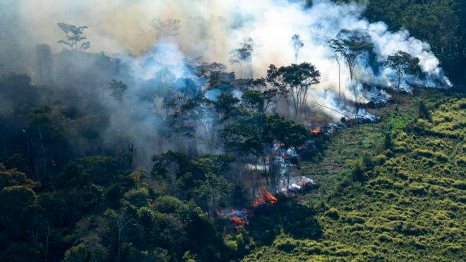Incêndio no Estado de Rondônia.