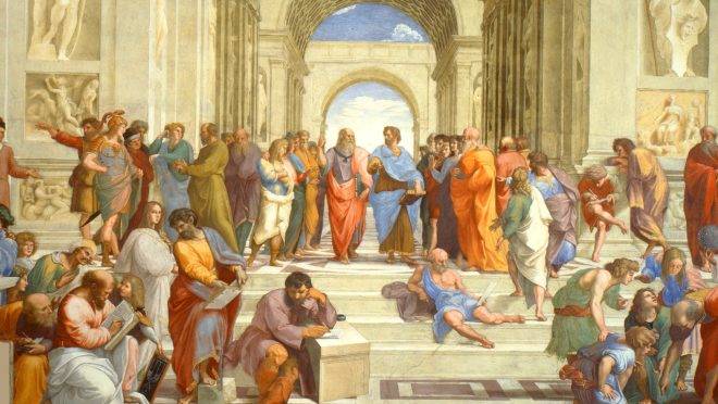 A Escola de Atenas, de Rafael Sanzio.
