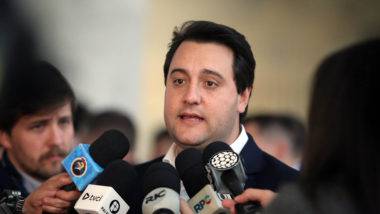 Governador Ratinho Junior, durante lançamento de pacote de projetos.