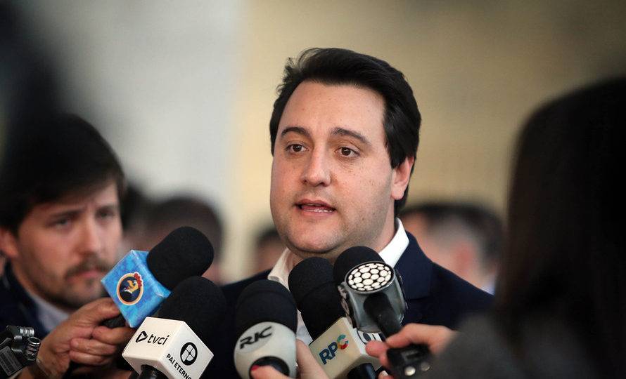 Governador Ratinho Junior, durante lançamento de pacote de projetos.