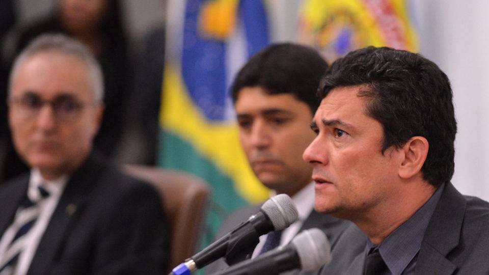 Sergio Moro, em evento da PF