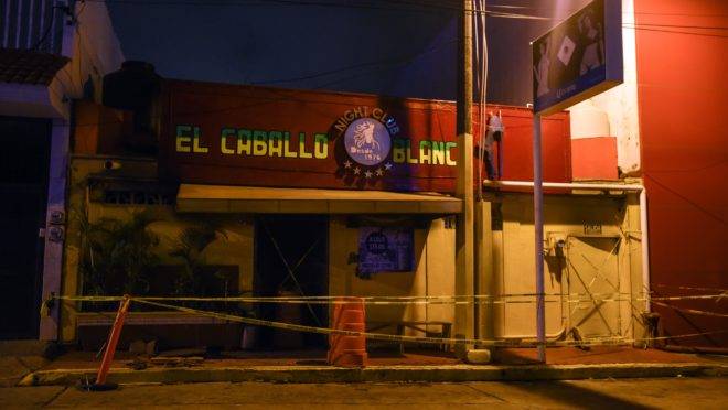 Bar Caballo Blanco, onde 23 pessoas foram mortas por um incêndio