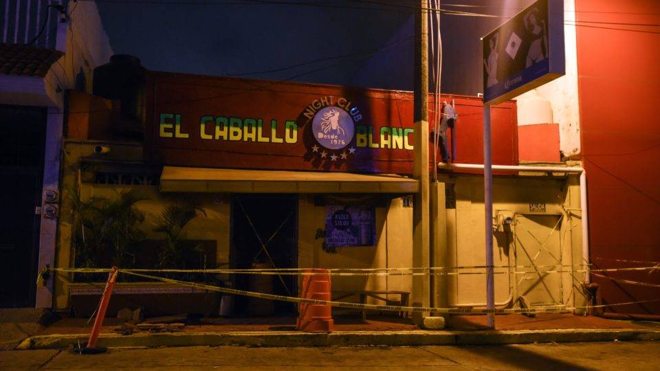 Bar Caballo Blanco, onde 23 pessoas foram mortas por um incêndio