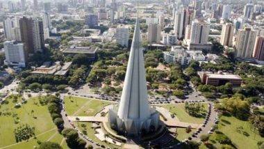 Vista da Catedral de Maringá, principal ponto turístico da cidade