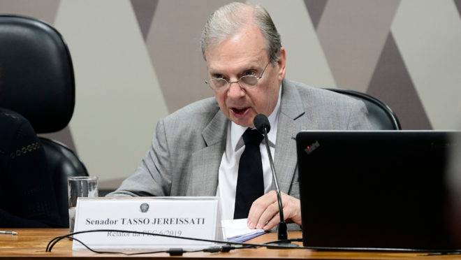 Tasso Jereissati: dia da votação da reforma da Previdência na CCJ do Senado