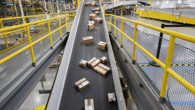 Centro de distribuição da Amazon
