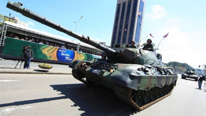 Canhão Leopard é uma das atrações confirmadas para o desfile de sete de setembro deste ano.