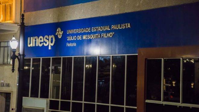 Fachada da Unesp.