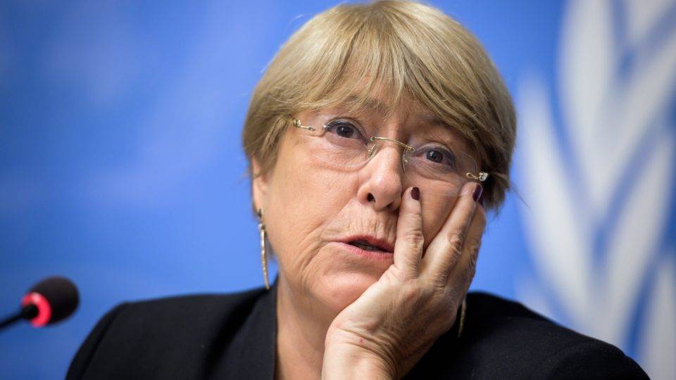 A alta comissária de Direitos Humanos da ONU, Michelle Bachelet