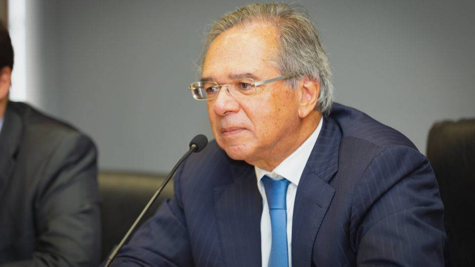 Butim federativo O ministro da Economia, Paulo Guedes.