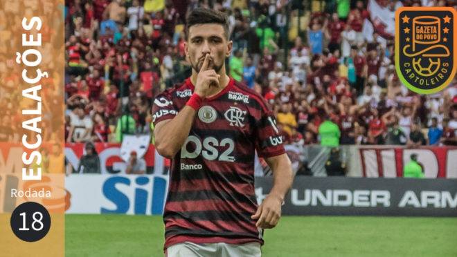 Prováveis escalações da 18.ª rodada do Cartola FC 2019.
