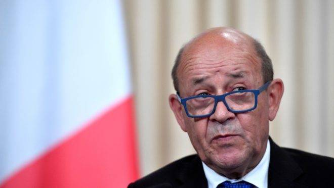 Ministro das Relações Exteriores da França, Jean-Yves Le Drian