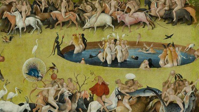 Detalhe d’O Jardim das Delícias Terrenas, de Hieronymus Bosch.