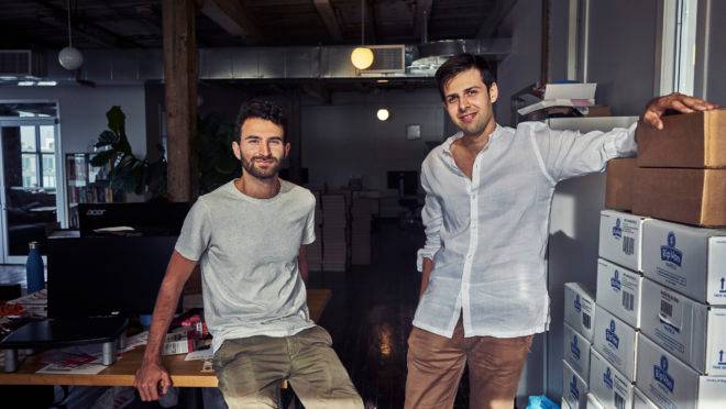 Marco De Leon (E) e Rip Pruisken (D), empreendedores do segmento de alimentação