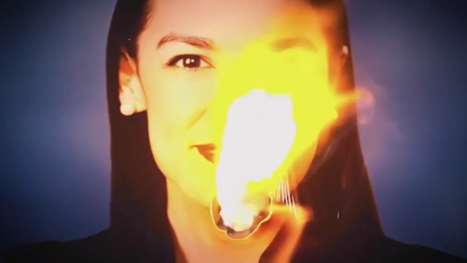 Propaganda de um comit~e do Partido Republicano relaciona deputada Alexandria Ocasio-Cortez ao Khmer Vermelho