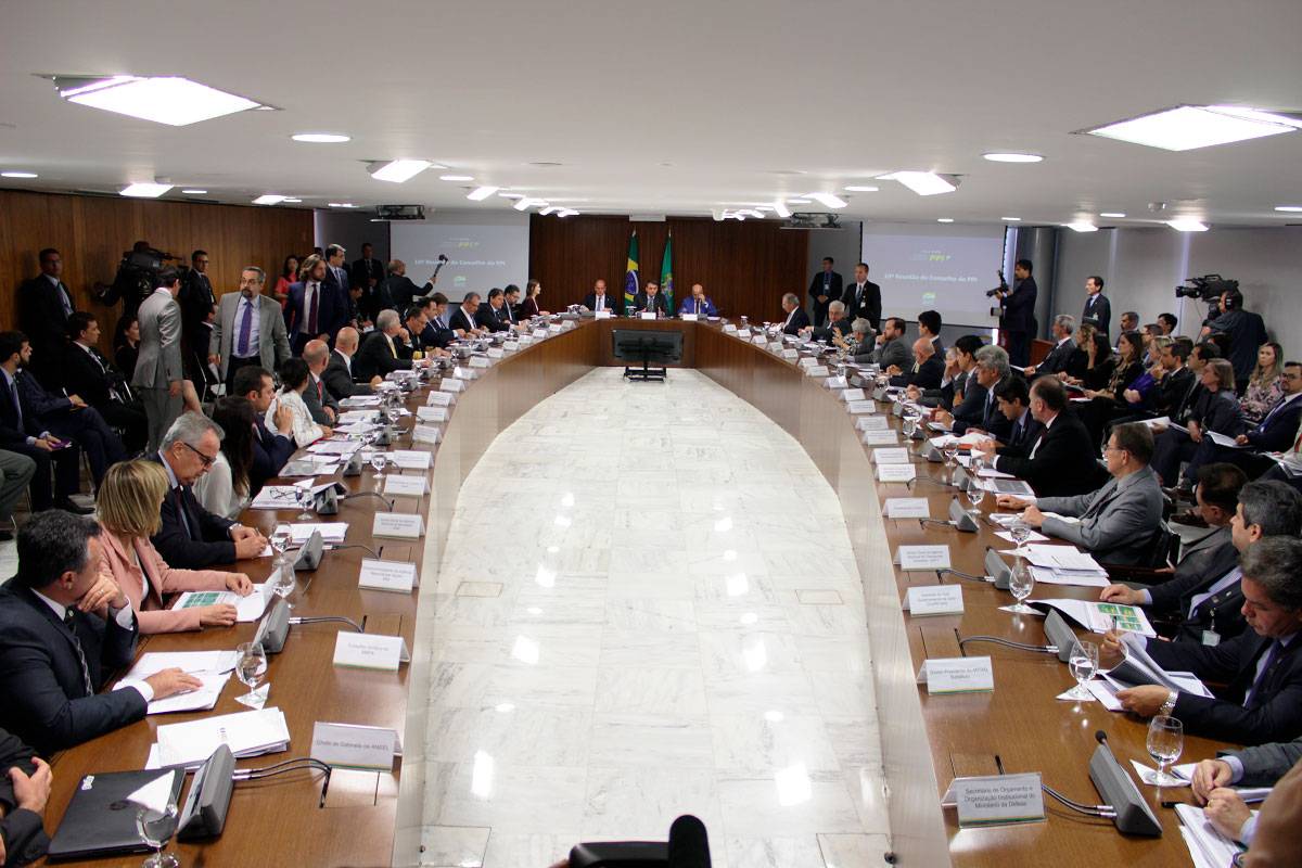 Conselho do PPI reunido no governo Bolsonaro Conselho do PPI reunido no governo Bolsonaro