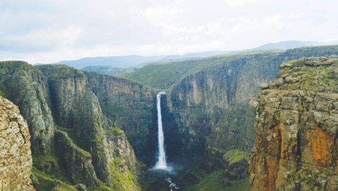 Lesoto e suas paisagens paradisíacas está na lista dos países visitados por Guilherme Canever.