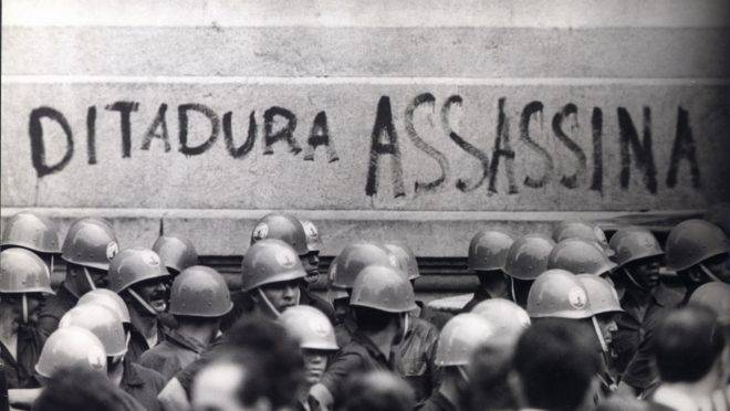 Manifestação no Rio de Janeiro, em 1968