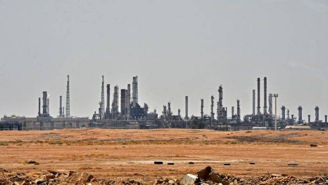 Unidade de petróleo da Aramco na região de al-Khurj, ao sul de Riade, capital da Arábia Saudita