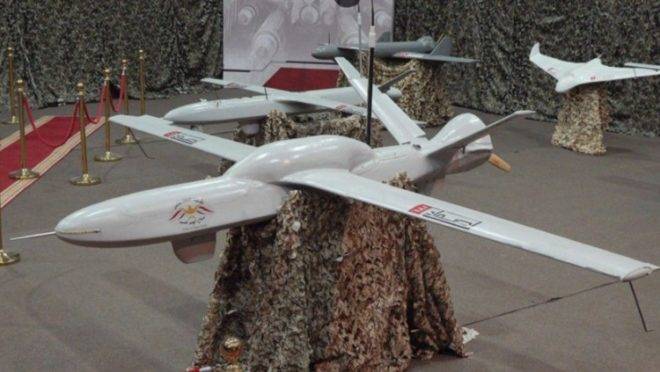 Drone de longo alcance dos houthis, o Sammad-3