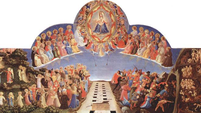 O julgamento final, por Fra Angelico.