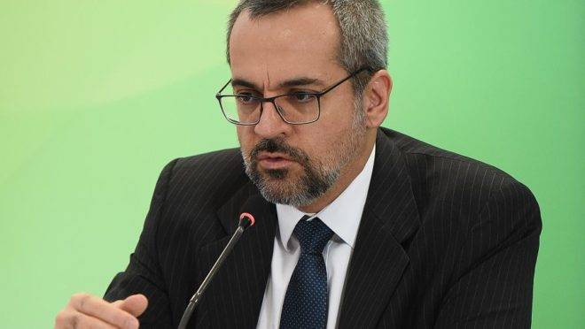 O ministro da Educação, Abraham Weintraub.