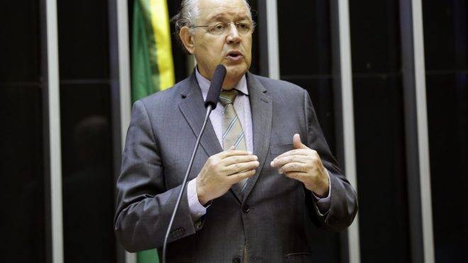 O ex-deputado ainda durante o mandato.