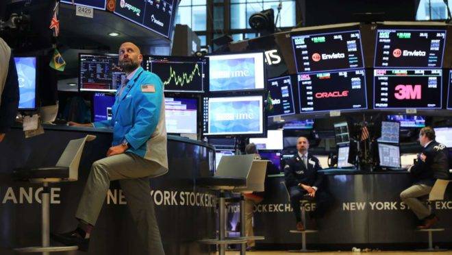 A bolsa de valores de Nova York