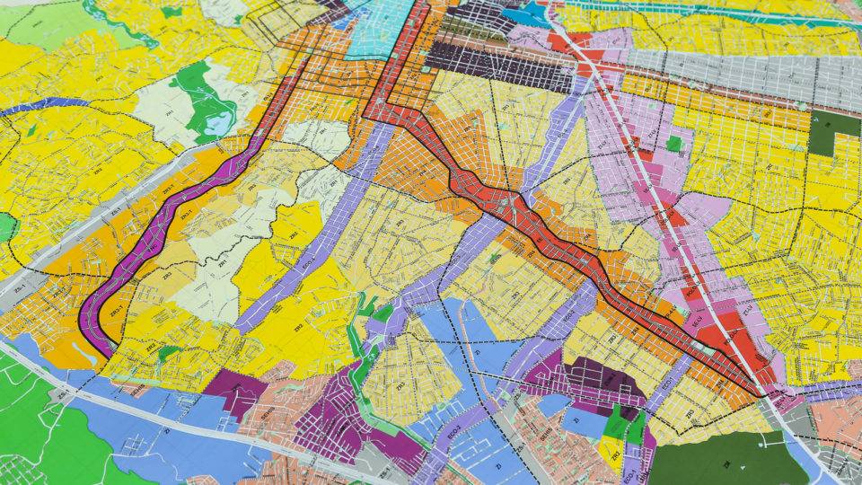 Comércio, moradia popular, Vale do Pinhão: o que muda com a Lei de Zoneamento Mapa Lei de Zoneamento