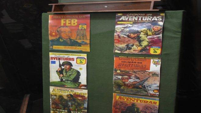Quadrinhos raras mostram a presença da FEB na 2ª Guerra.