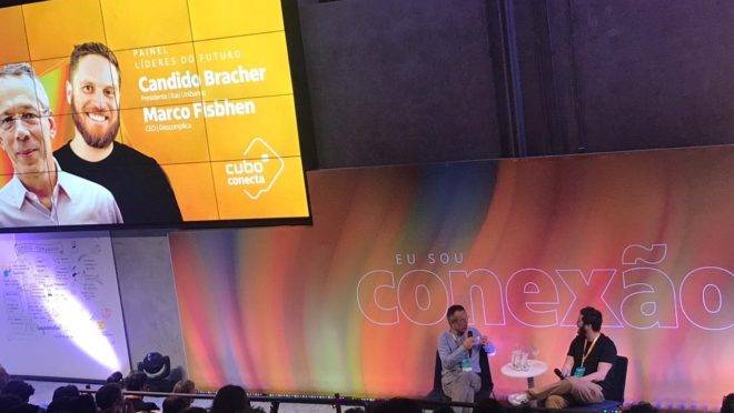 Candido Bracher, presidente do Itaú Unibanco e Marco Fisbhen, CEO da Descomplica