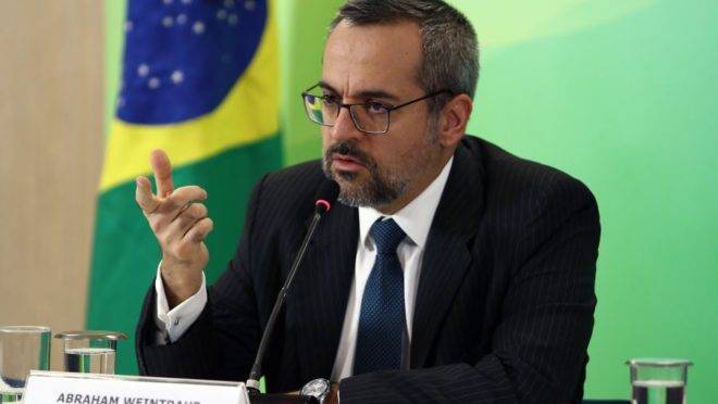 O ministro da Educação Abraham Weintraub.