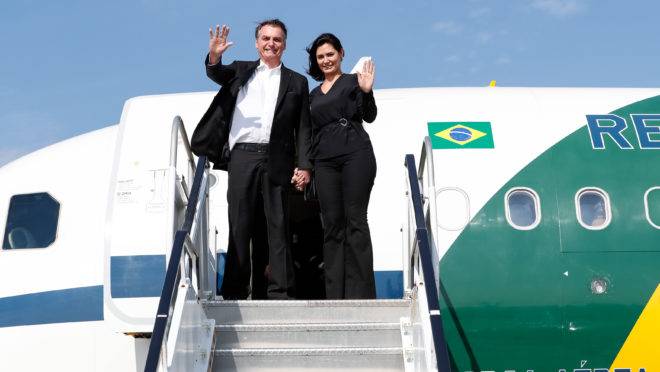 Chegada do presidente Jair Bolsonaro a Nova York