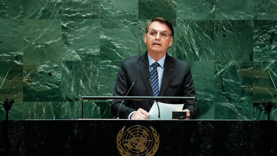 Bolsonaro discursou na abertura do Debate Geral da 74ª Sessão da Assembleia Geral das Nações Unidas.