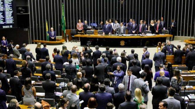 Sessão do Congresso Nacional em que foram apreciados os vetos à lei de abuso de autoridade, no dia 25/09/2019