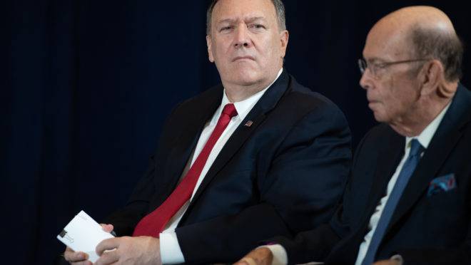 Secretário de Estado dos EUA, Mike Pompeo, anunciou as sanções