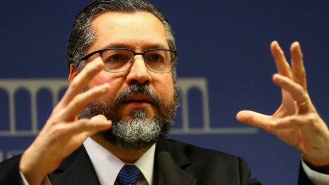 O ministro das Relações Exteriores, Ernesto Araújo.