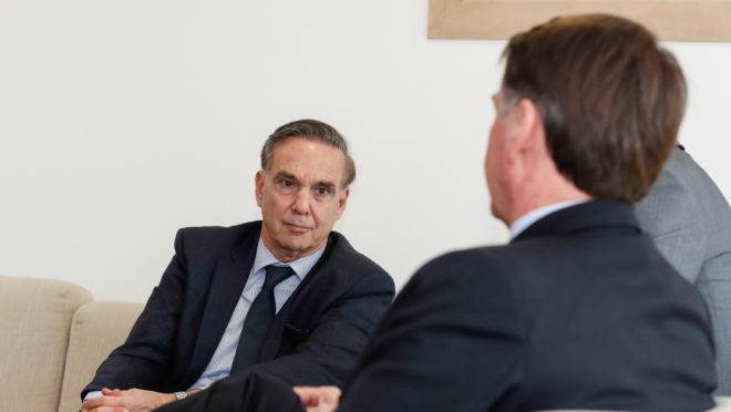 Bolsonaro com Miguel Ángel Pichetto