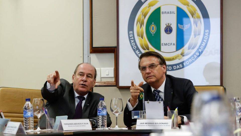 Partiu Amazônia: o presidente Jair Bolsonaro em reunião com Ministro da Defesa, Fernando Azevedo e Silva