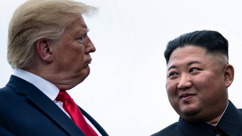 Presidente dos EUA, Donald Trump, e o ditador da Corria do Norte, Kim Jong-un