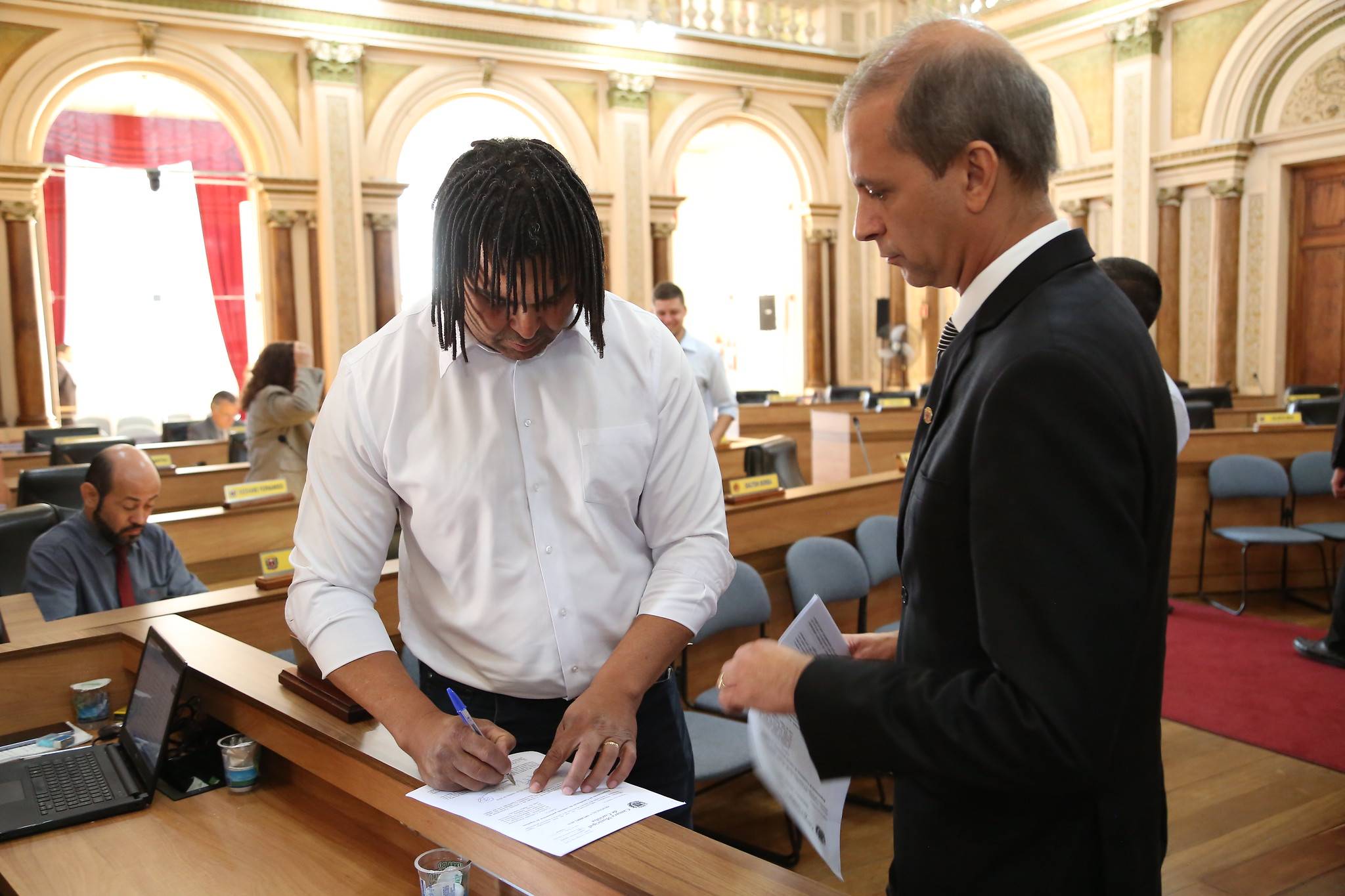 Mestre Pop (PSC), foi um dos vereadores que subscreveu o pedido de CPI de autoria de Professor Euler (PSD).