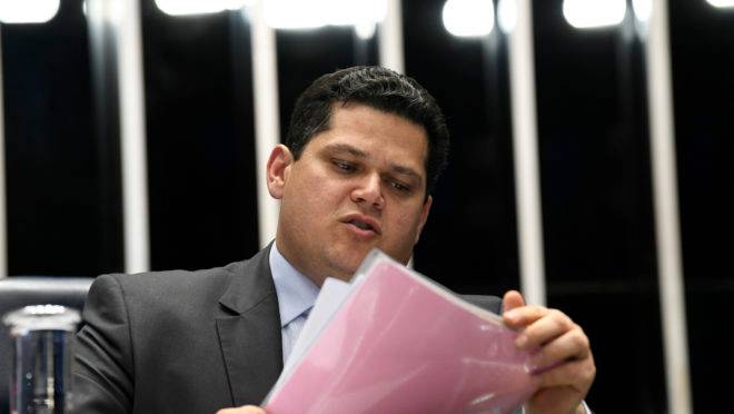 Plenário do Senado: Davi Alcolumbre