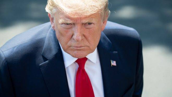 O presidente dos EUA, Donald Trump, na Casa Branca, Washington, 30 de julho de 2019