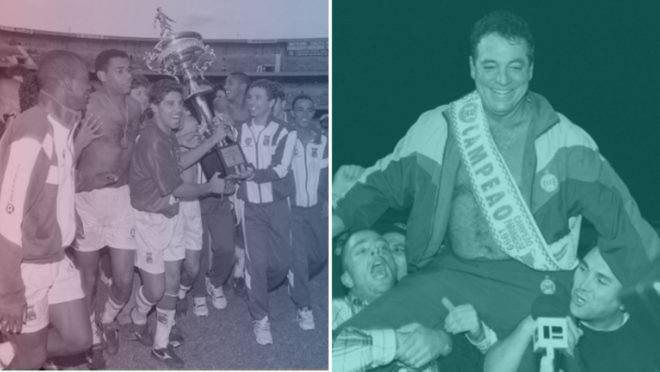 Paraná tetracampeão estadual sobre o Coritiba em 1996 e Coxa campeão estadual sobre o Tricolor em 1999