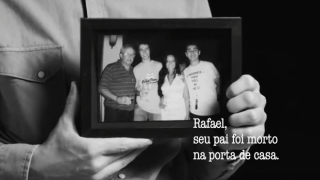 Reprodução de um trecho de propaganda de divulgação do pacote anticrime.