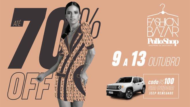 Fashion bazar Polloshop em prol do Erastinho