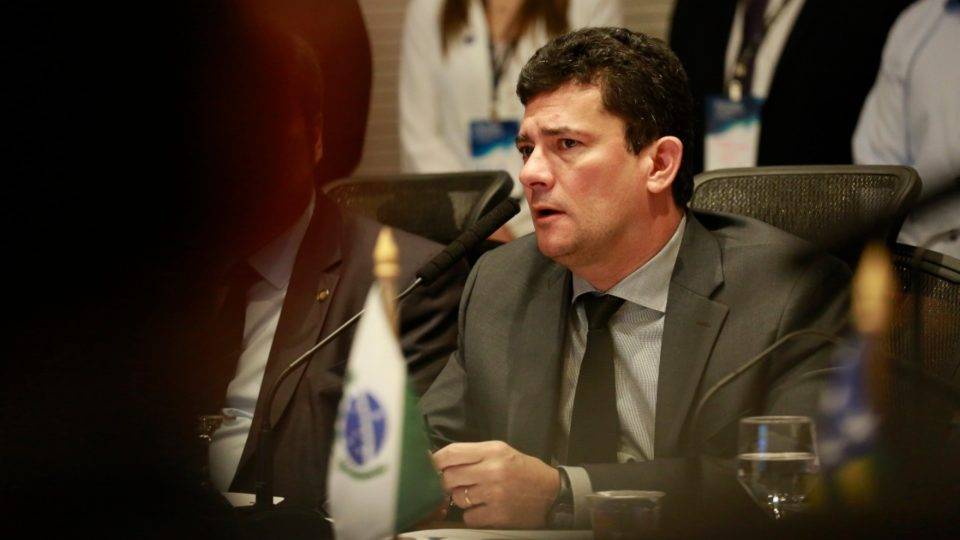 Moro faz apelo pela aprovação de pacote anticrime O ministro Sergio Moro durante visita ao Paraná.