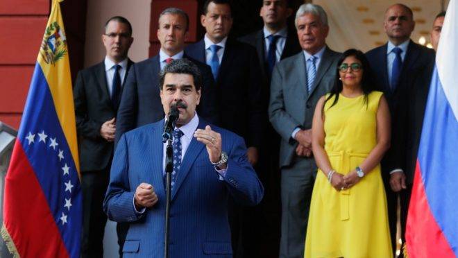 O ditador da Venezuela, Nicolás Maduro, em Caracas, 5 de outubro de 2019